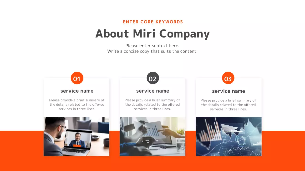 Presentasi Promosi Perusahaan Orange Modern