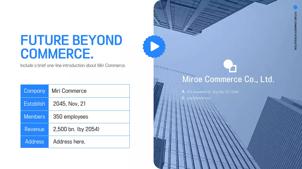 Blue Modern Recruitment Event Presentation