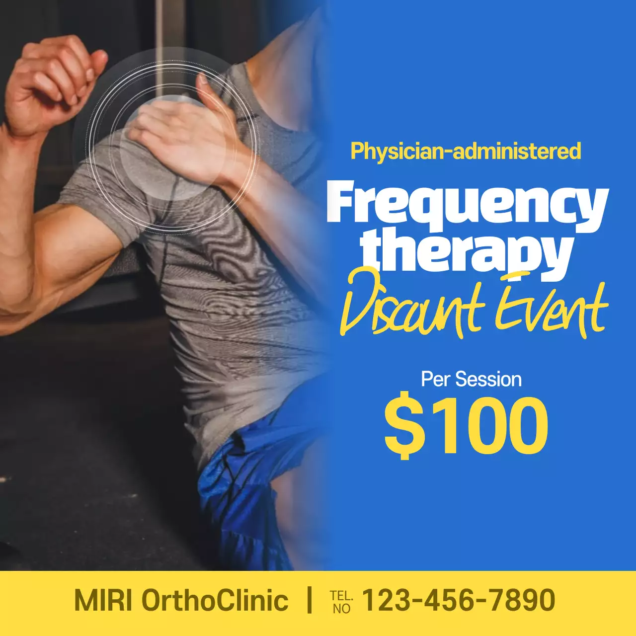 Blue Modern Therapy Promotion Instagram Post