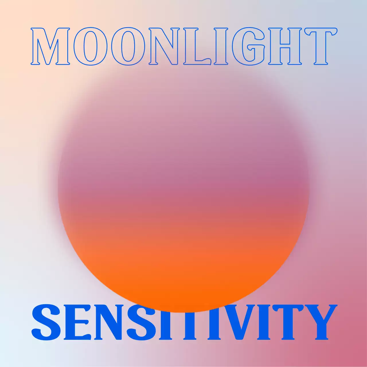 Orange Abstract Moonlight Announcement Social Media Post