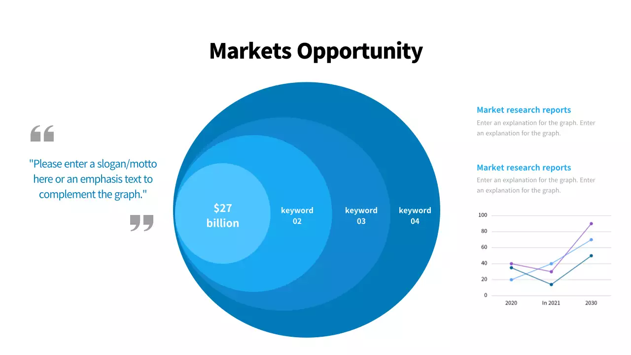 A simple blue-and-white company cover letter