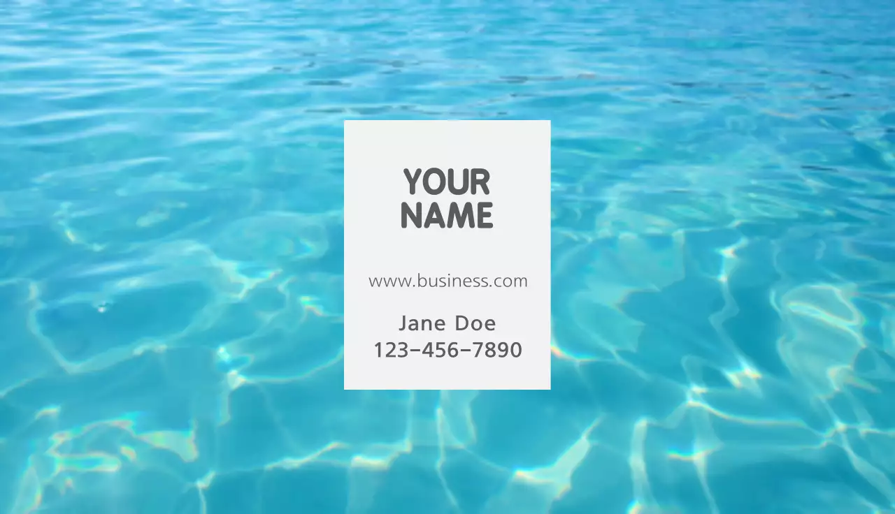 Grey Simple Business Card