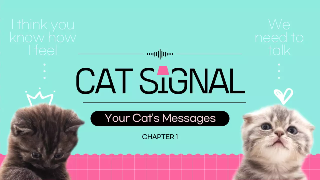 Mint Cute Cat Storybook YouTube Thumbnail