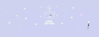 Pastel purple cute birthday party cup holder