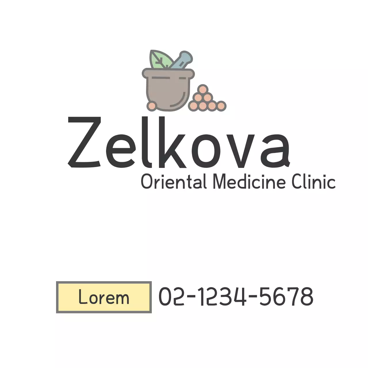 Spanduk Iklan Klinik Minimal Beige