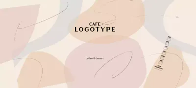 Beige Modern Shapes Pattern