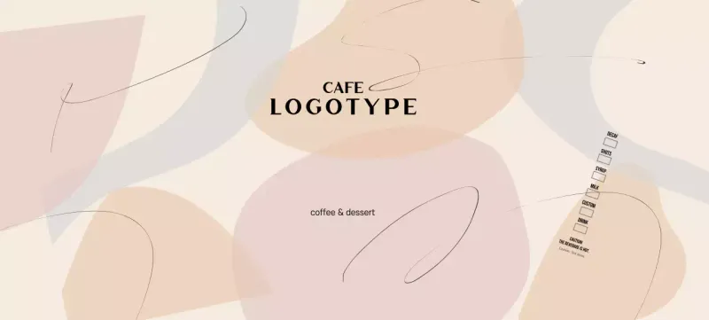 Beige Modern Shapes Pattern