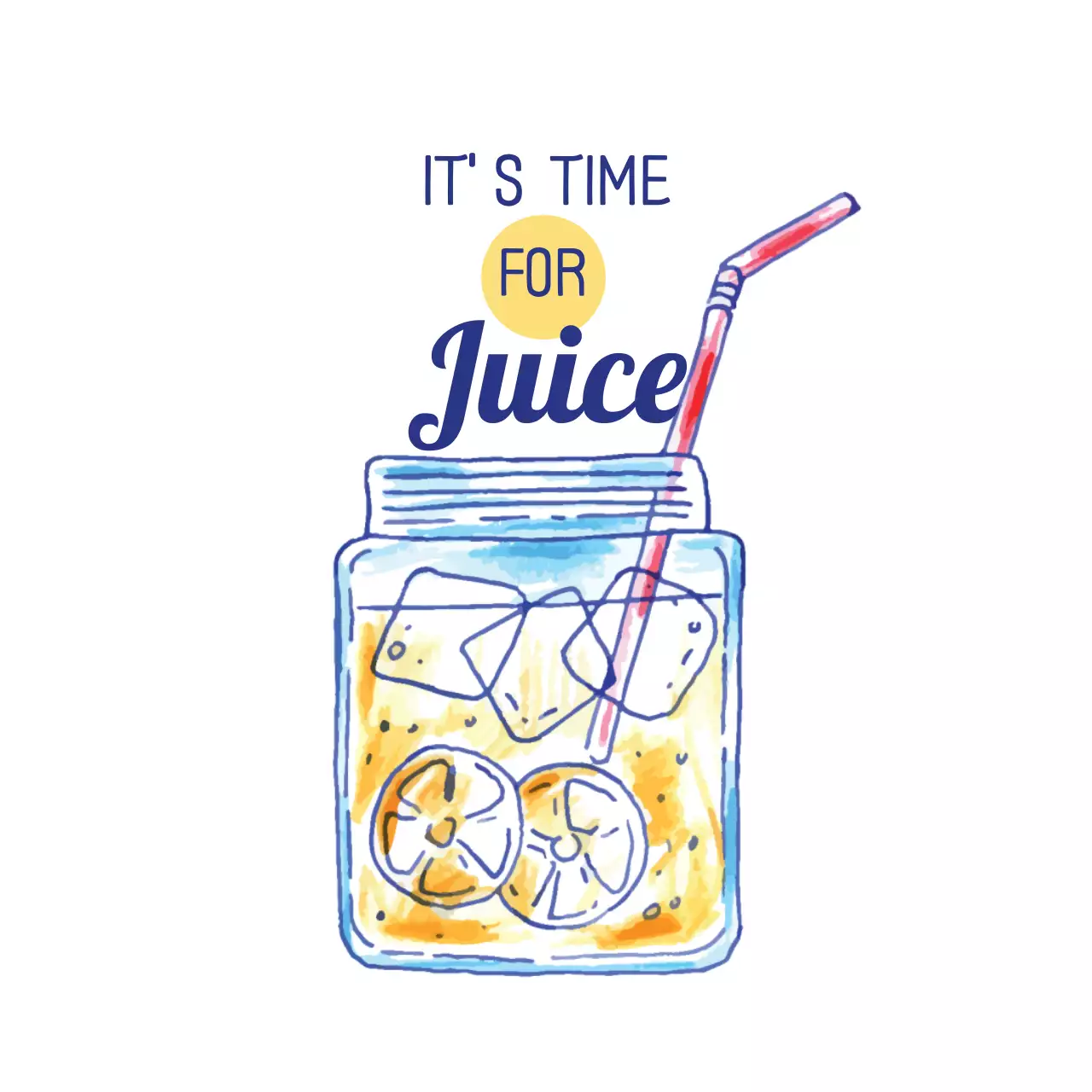 Blue Artistic Beverage Advertisement Banner