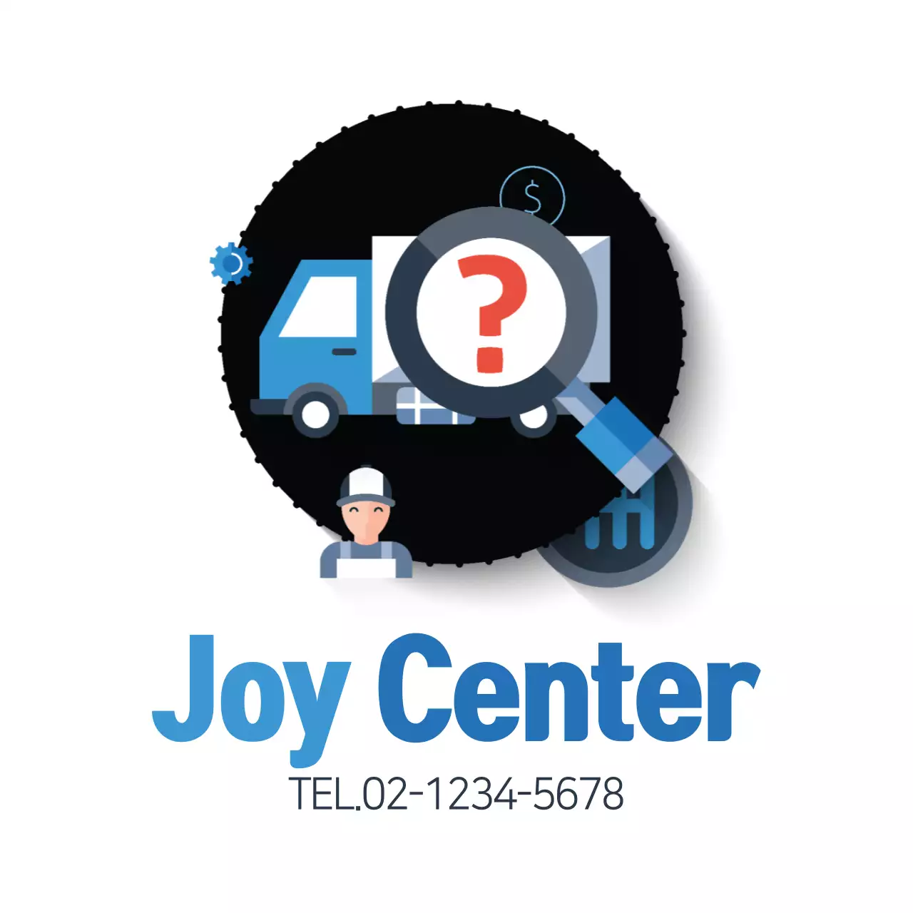 Blue Modern Logistics Advertisement Banner