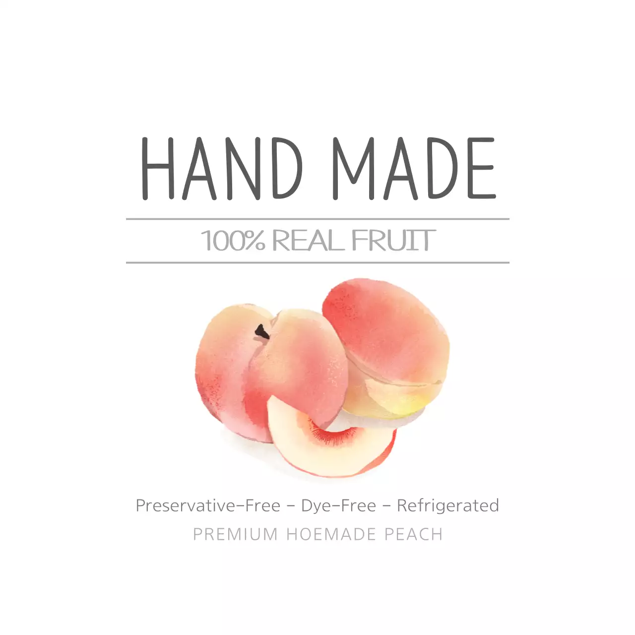 Spanduk Label Makanan Minimal Putih