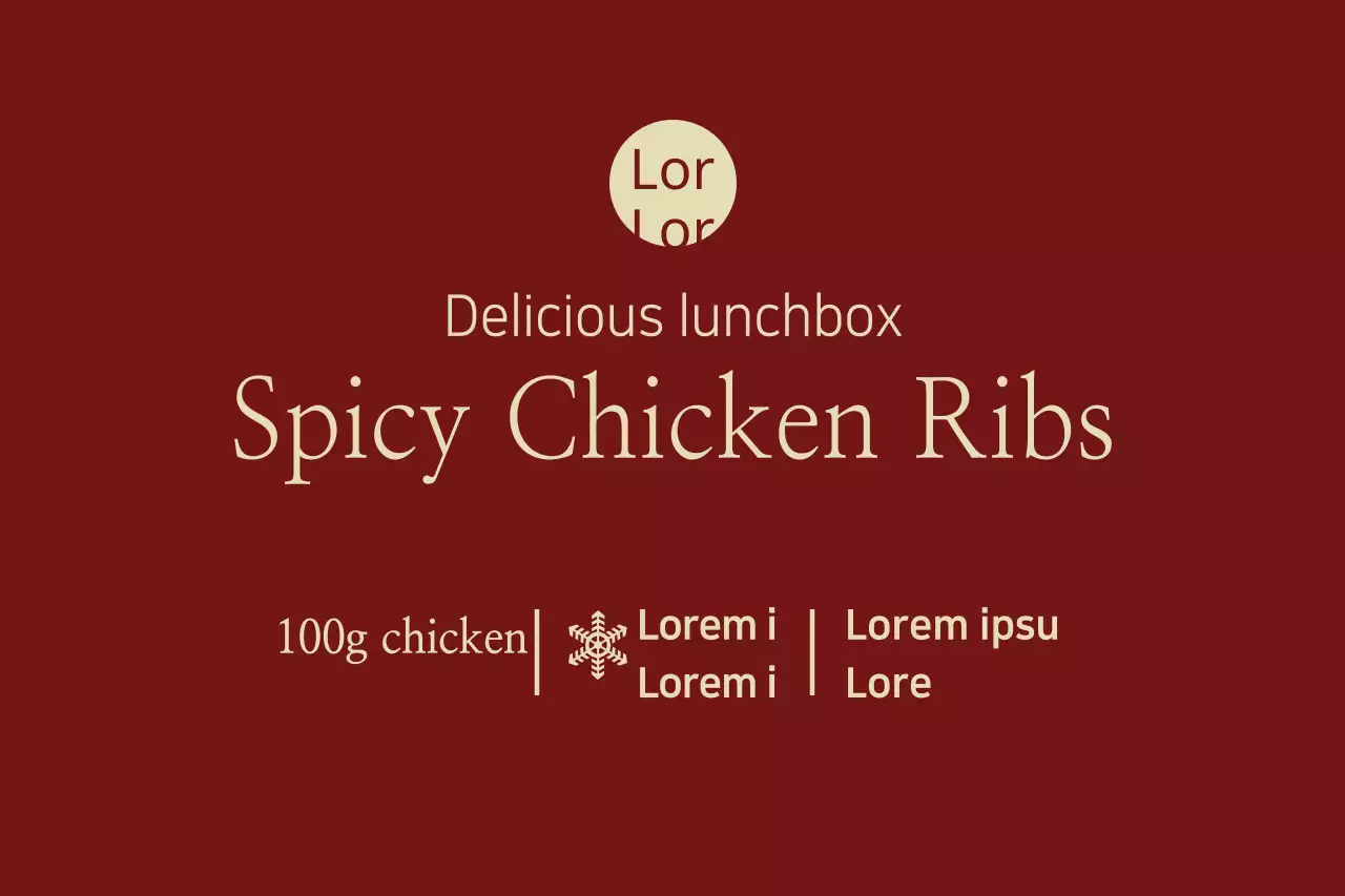 Maroon Simple Chicken Promotion Banner