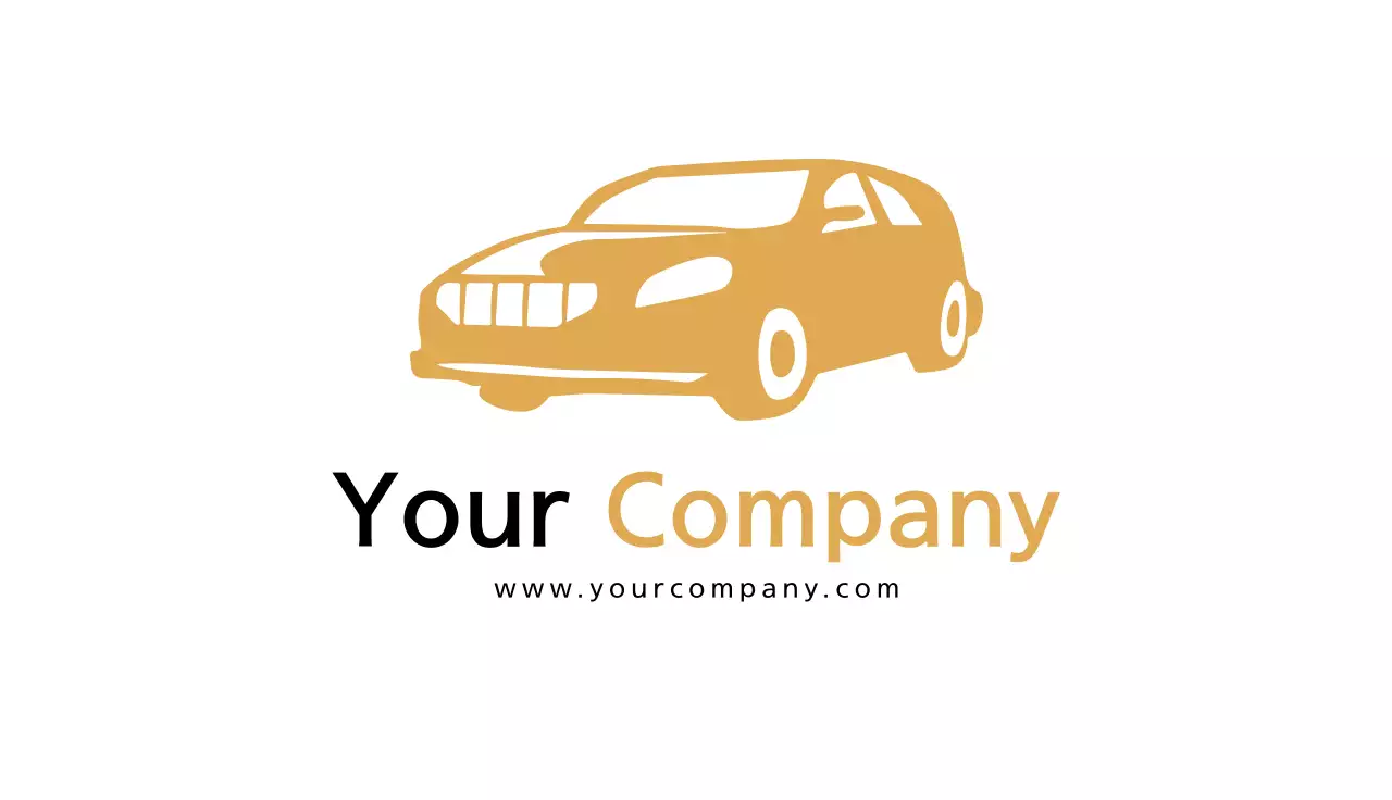 Gold Modern Automotive Business Card