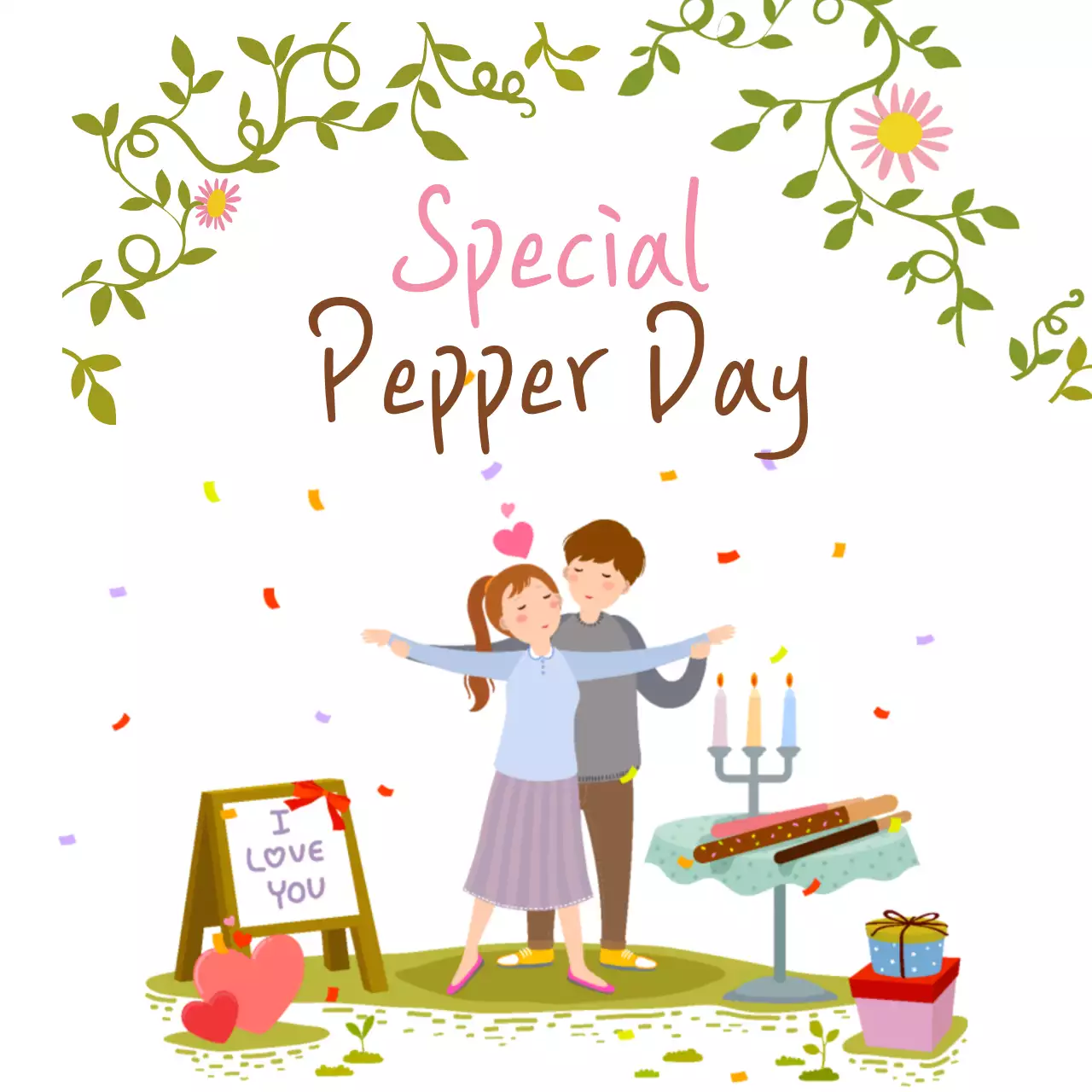 Biểu ngữ mời tình yêu hoa hồng