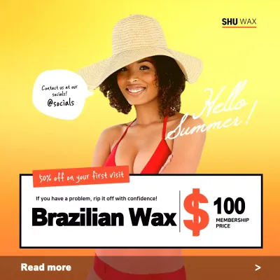 Yellow Trendy Summer Promotion Instagram Post