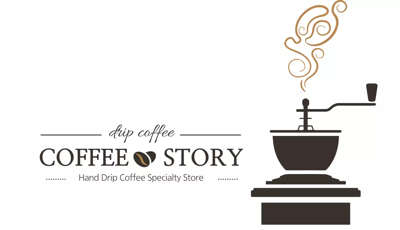 Brown Traditional Coffee Promotion Business Card