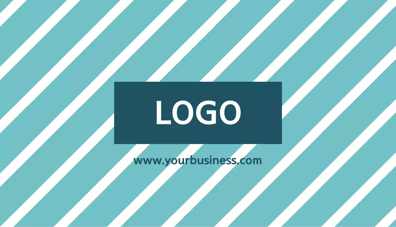 Teal Modern Business Card