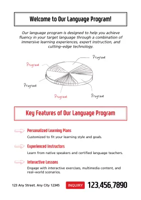Red Clean Language Guide Poster