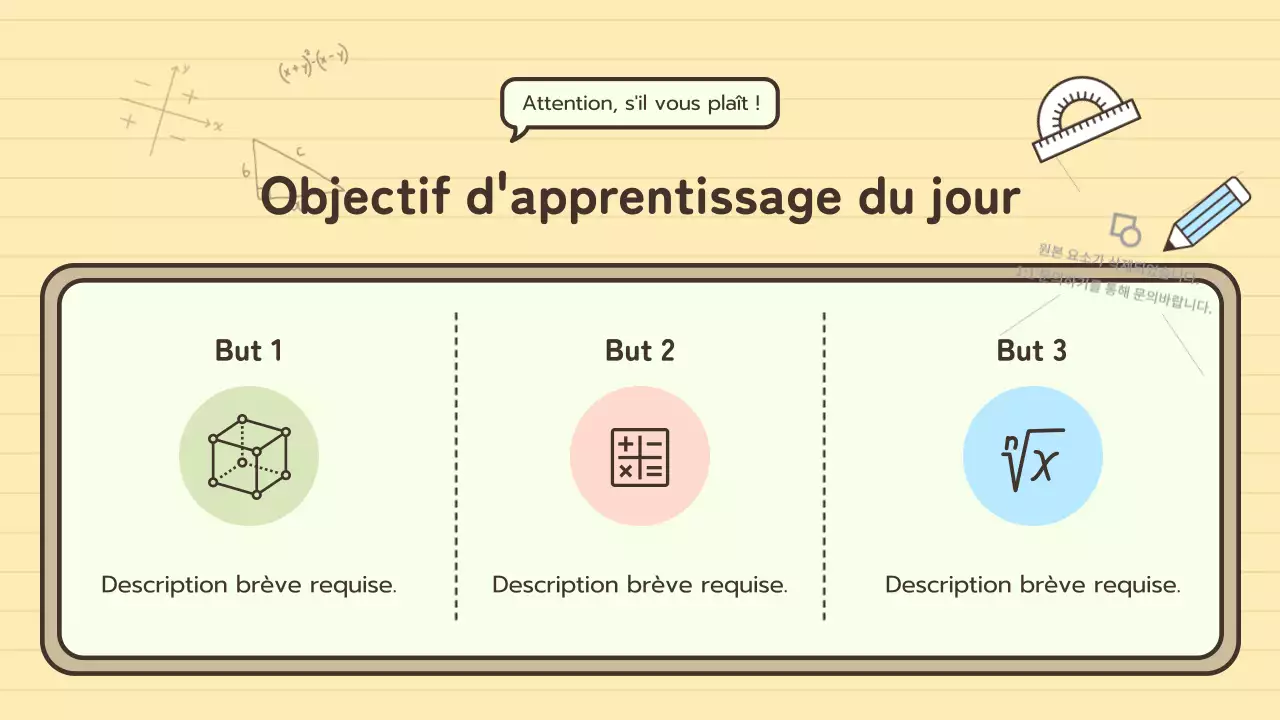 Illustrations mignonnes sur le thème du tableau noir pastel pour l'utilisation en classe