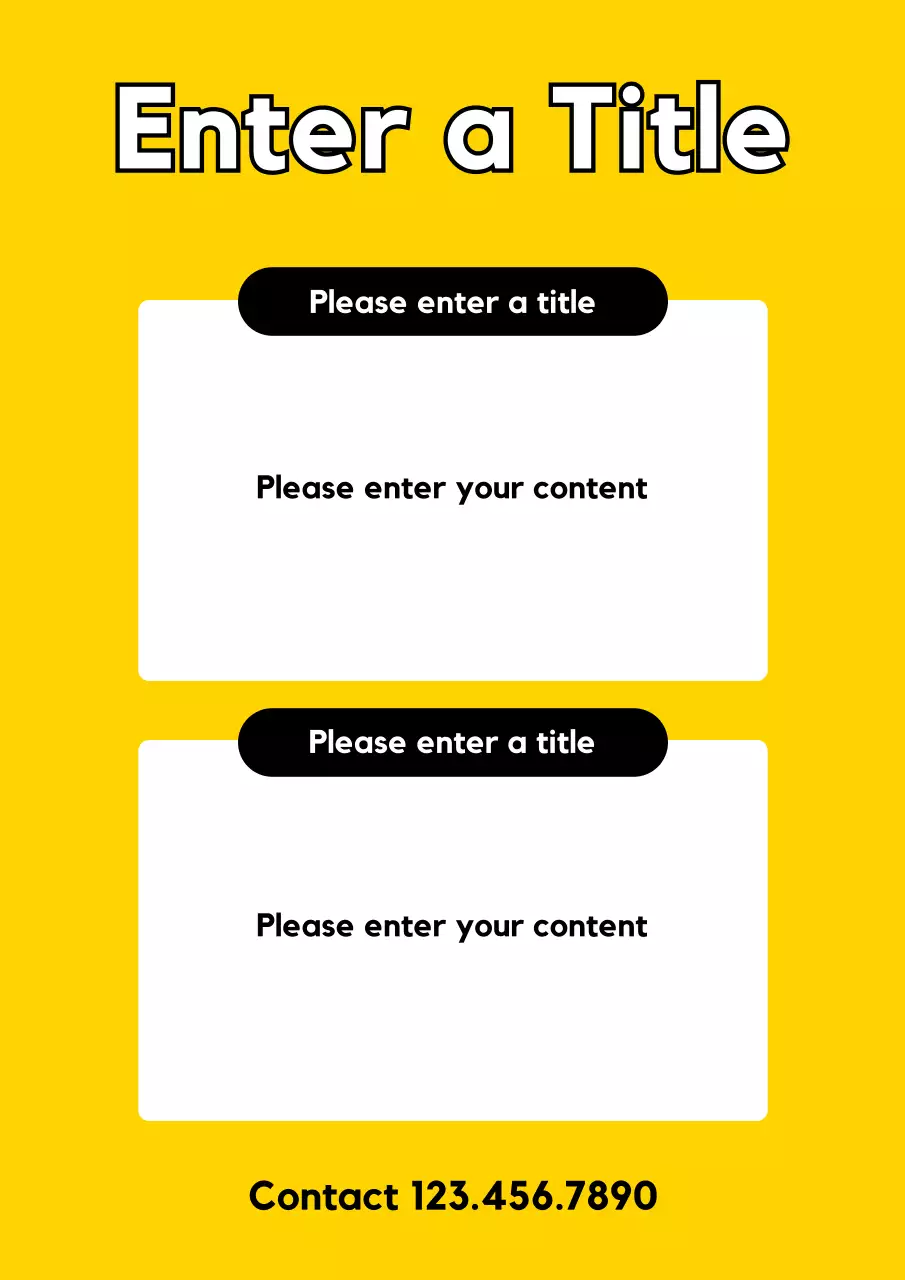 Yellow Modern Flyer Promotion Poster