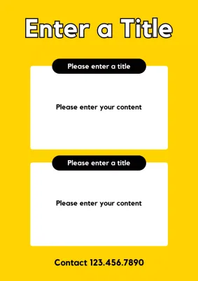 Yellow Modern Flyer Promotion Poster