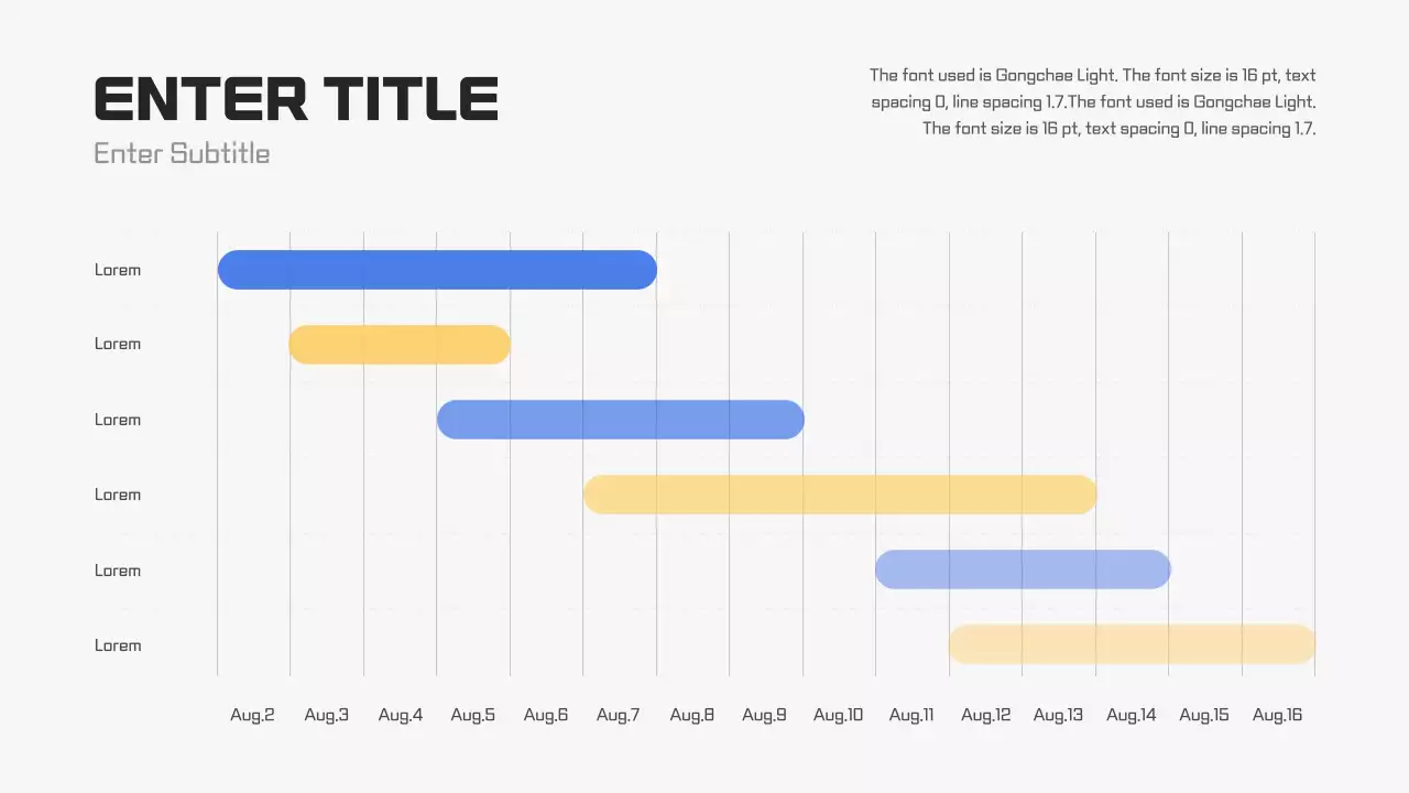 White Modern Project Schedule Infographic