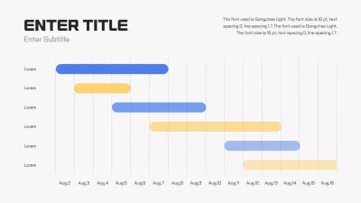 White Modern Project Schedule Infographic