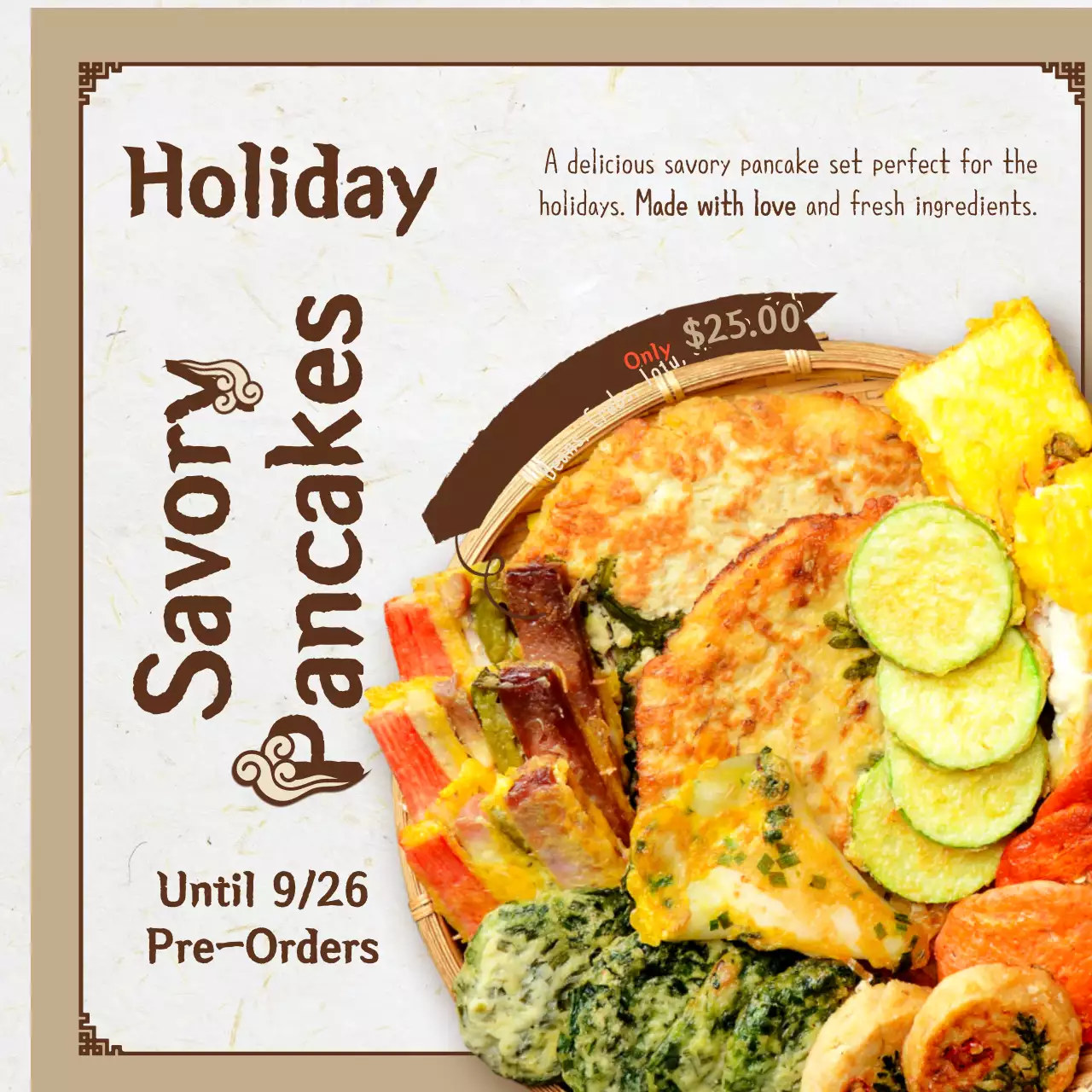 Beige Traditional Pancakes Promotion Instagram Post