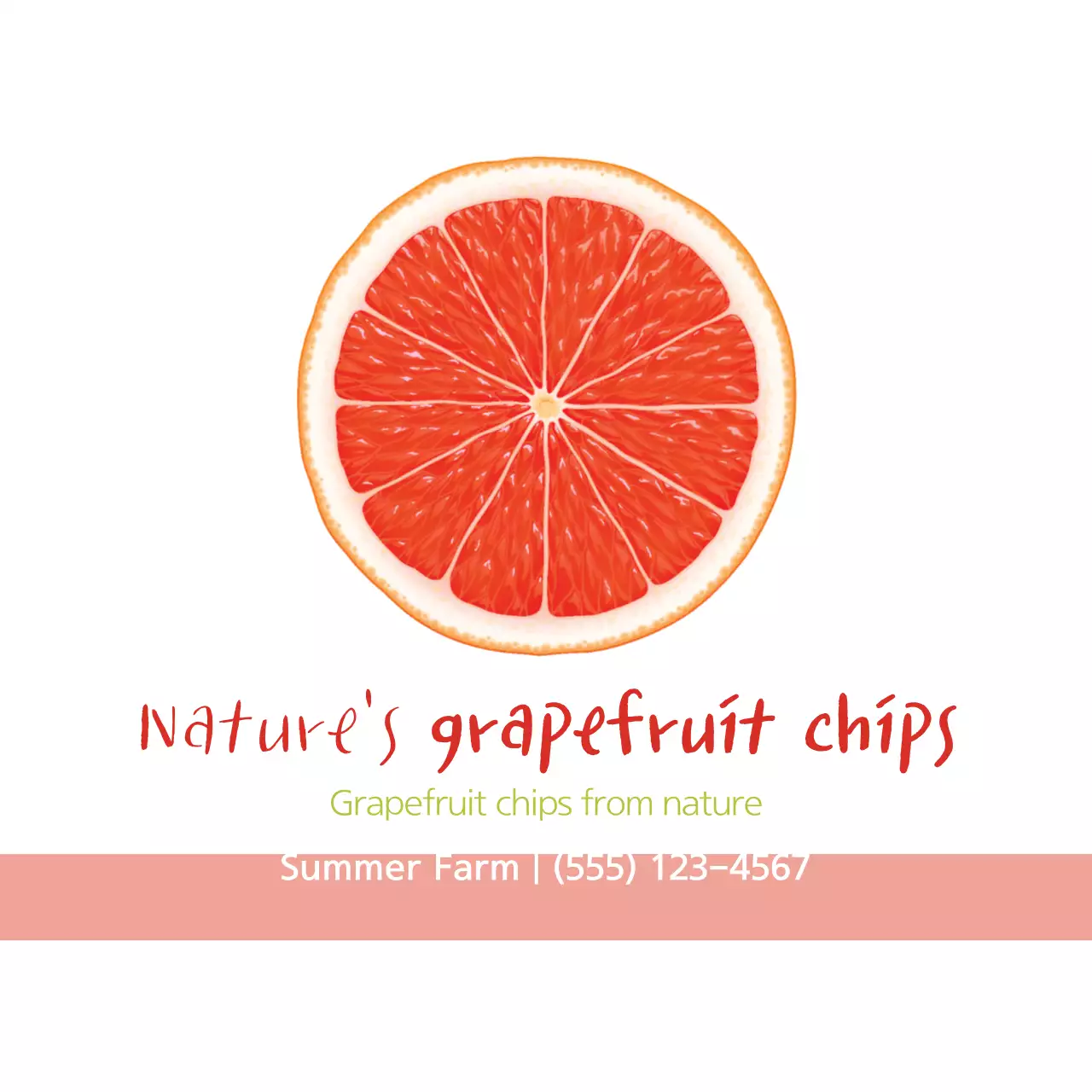 Orange Minimal Snack Promotion Banner