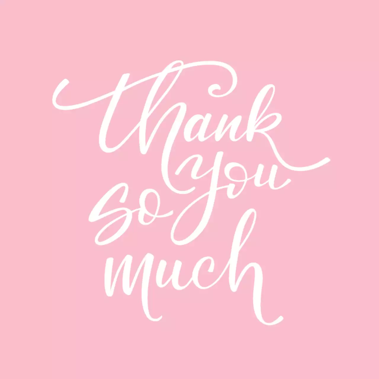 Pink Elegant Thank You Card Banner