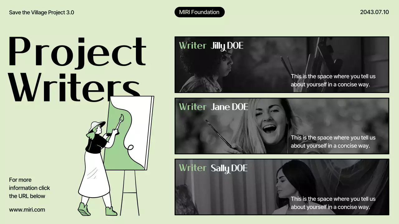 Green Simple 전시 제안 발표