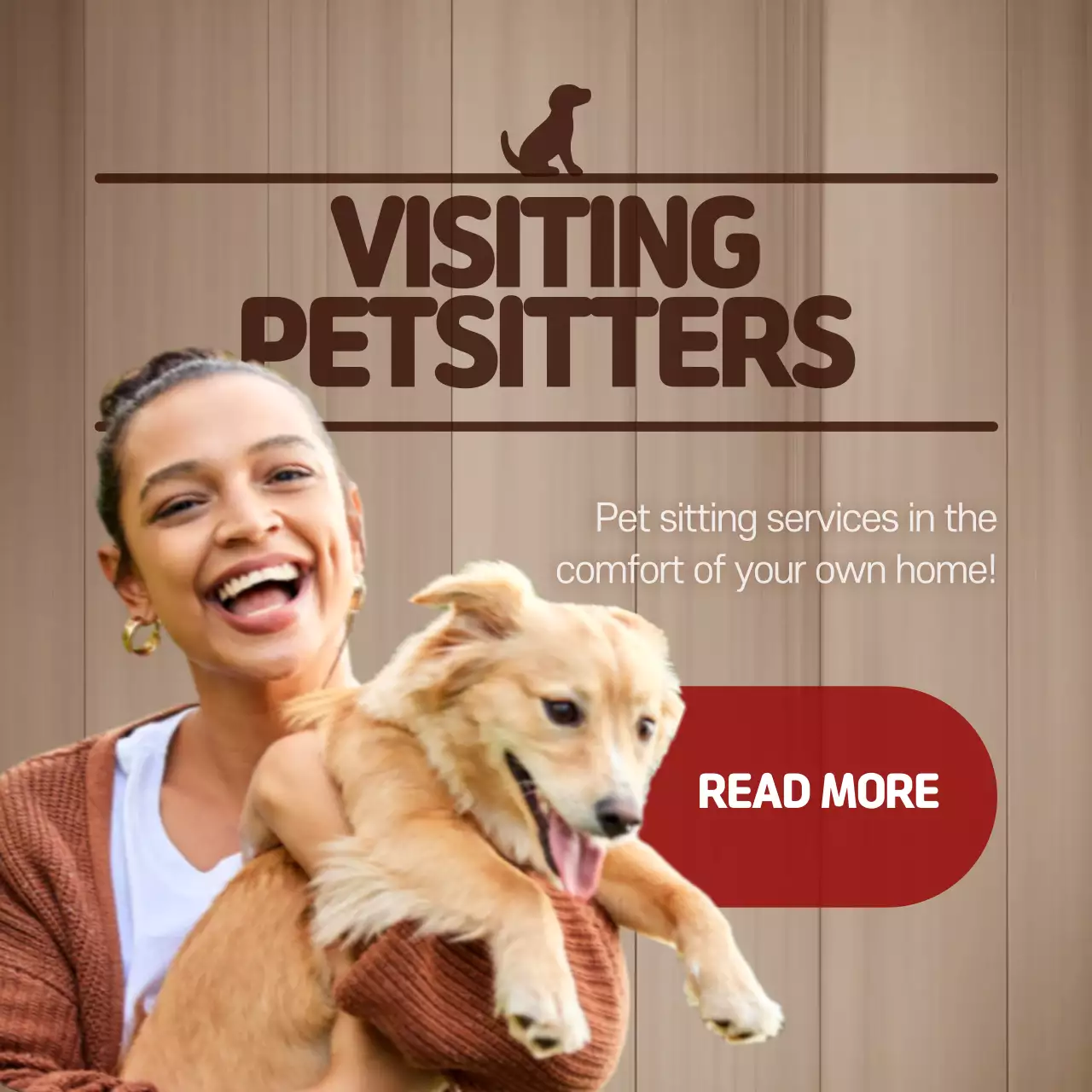 Beige Modern Pet Care Promotion Instagram Post