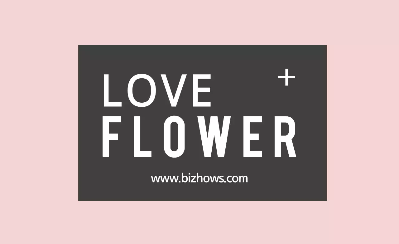 Banner de cartão de visita com flores minimalistas rosa