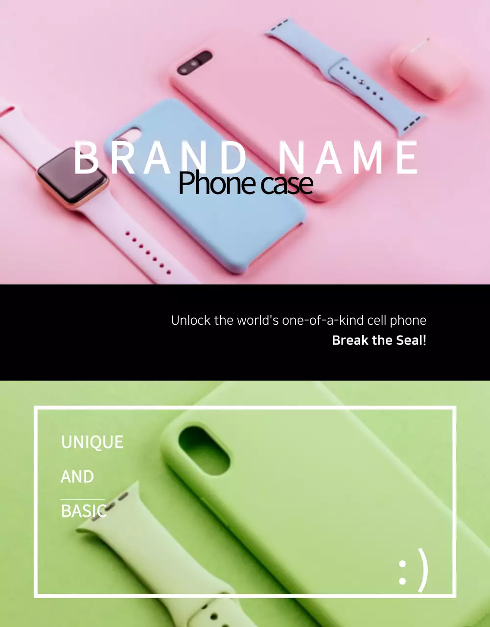 Pink Modern Phone Promotion Poster