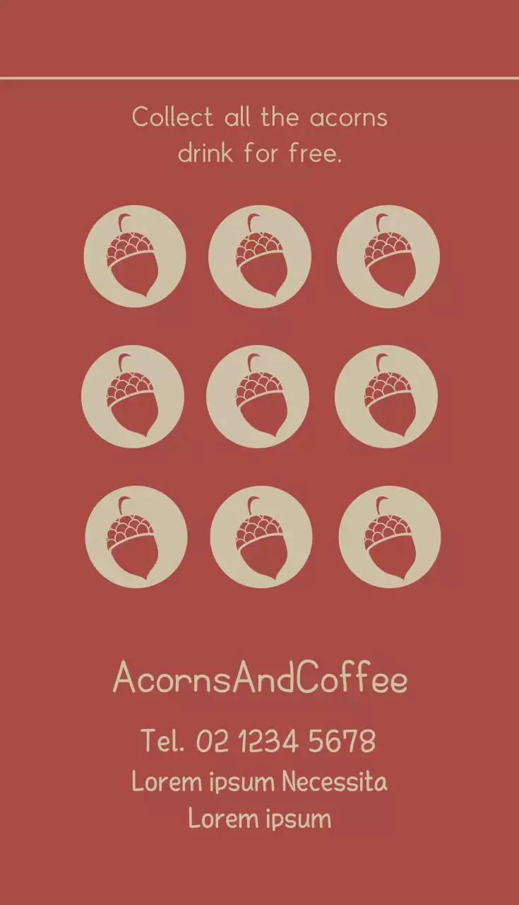 Kartu Nama Menu Kopi Minimal Hijau