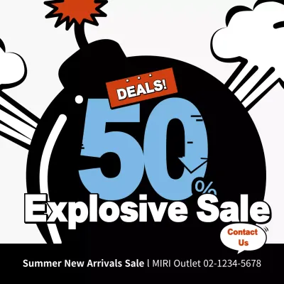 Black Bold Sale Promotion Instagram Post