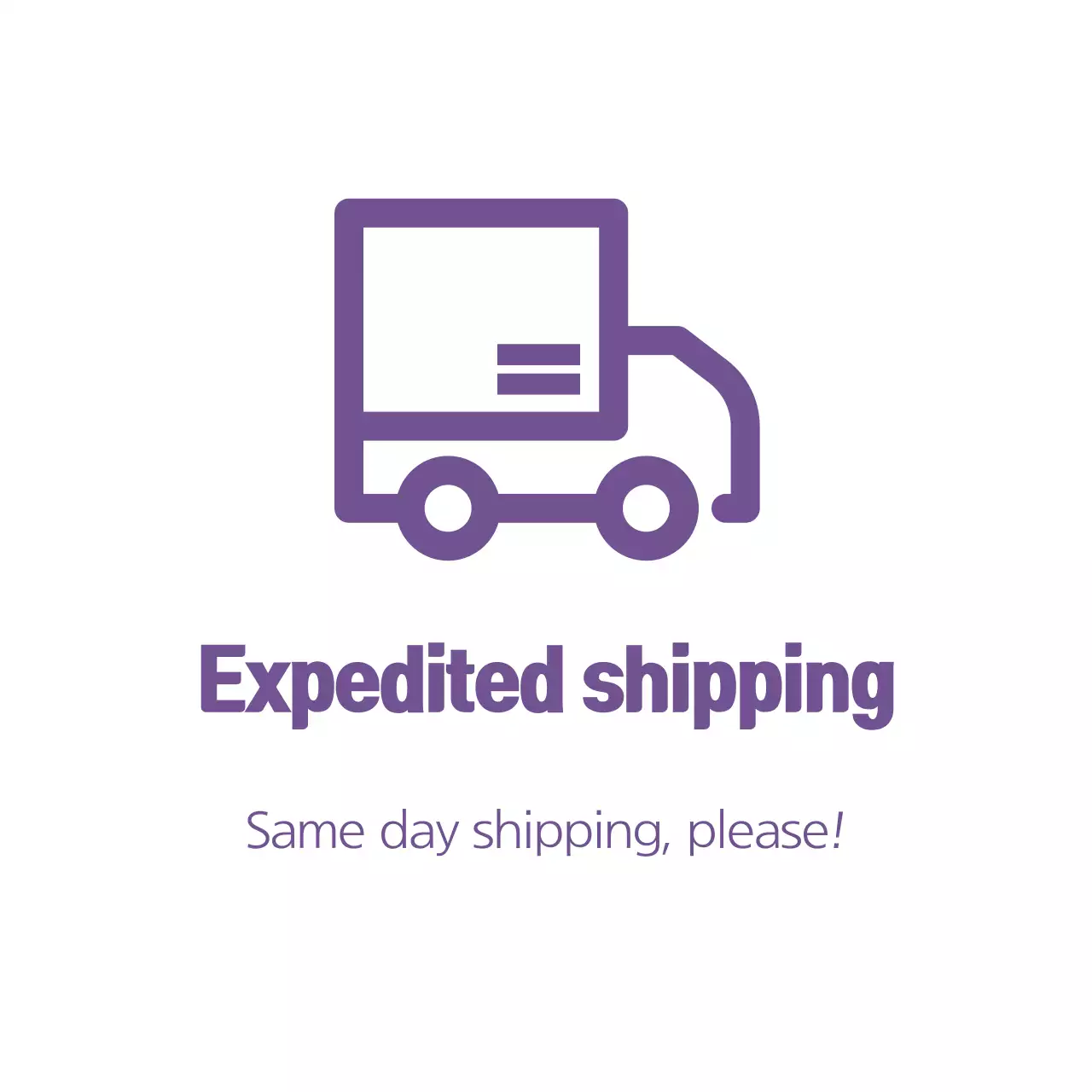 Purple Simple Shipping Advertisement Banner