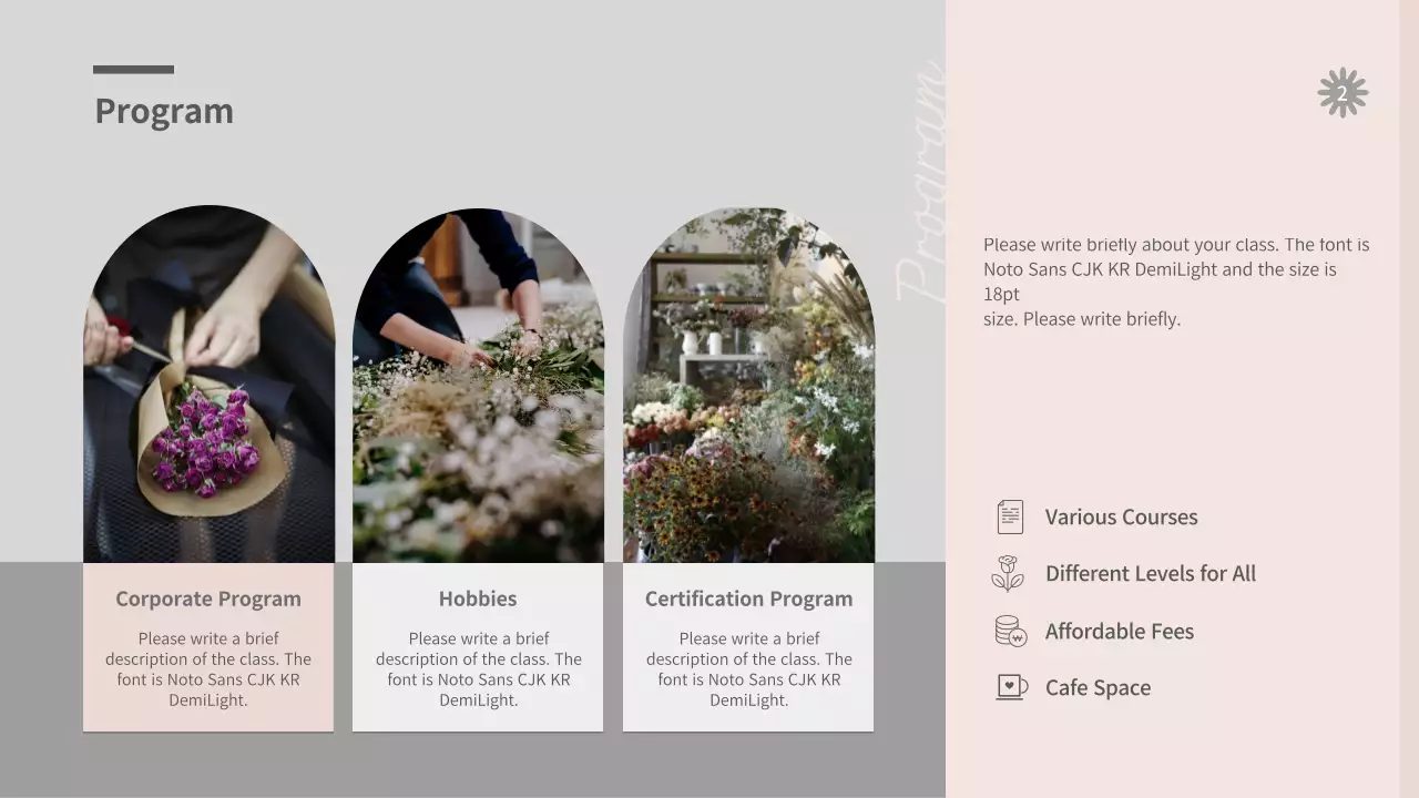 Bài trình bày cầu hôn hoa thanh lịch màu xám