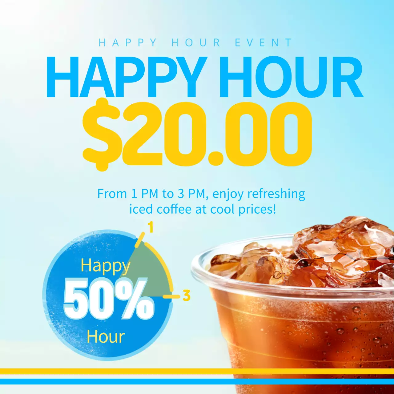 Blue Modern Coffee Promotion Instagram Post