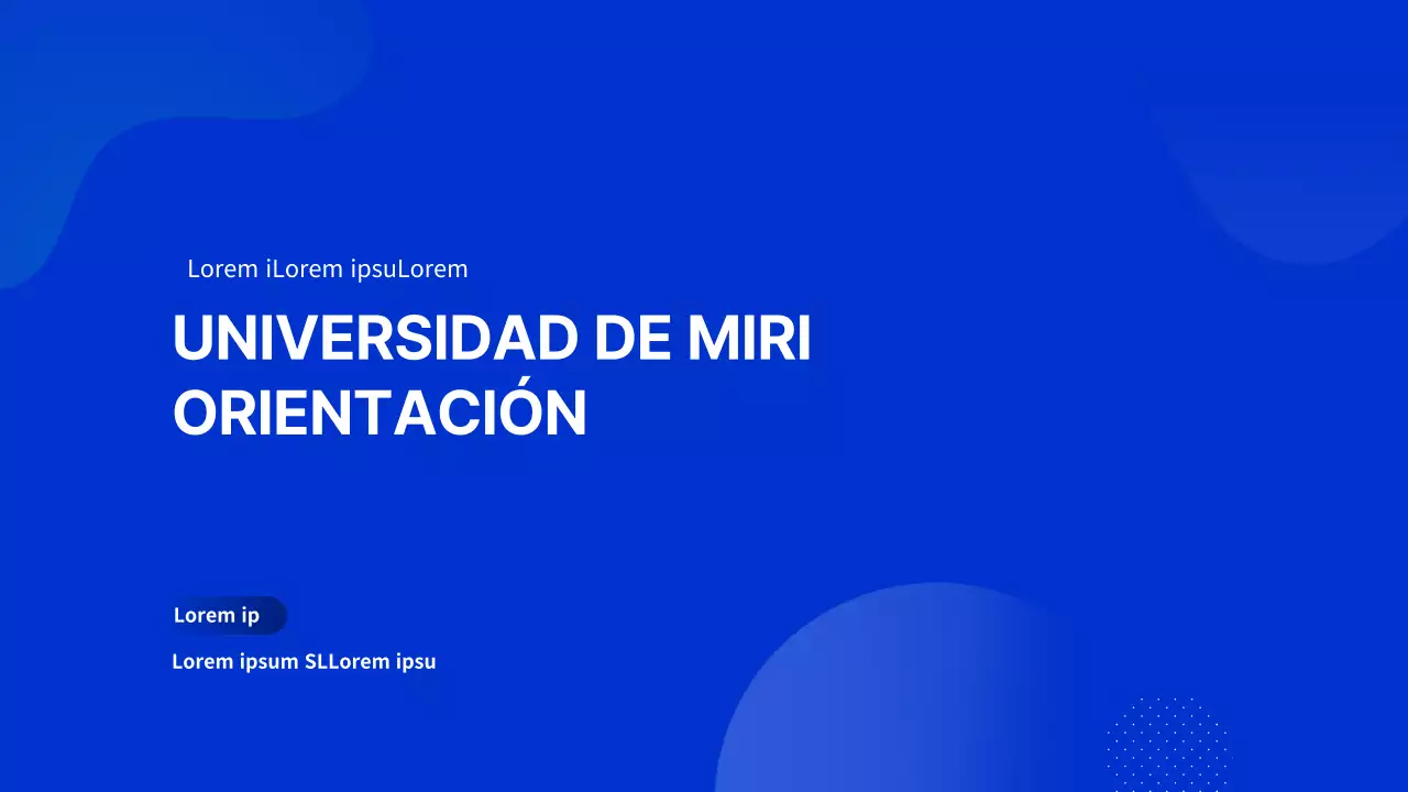 Plantilla de orientación Bluetone