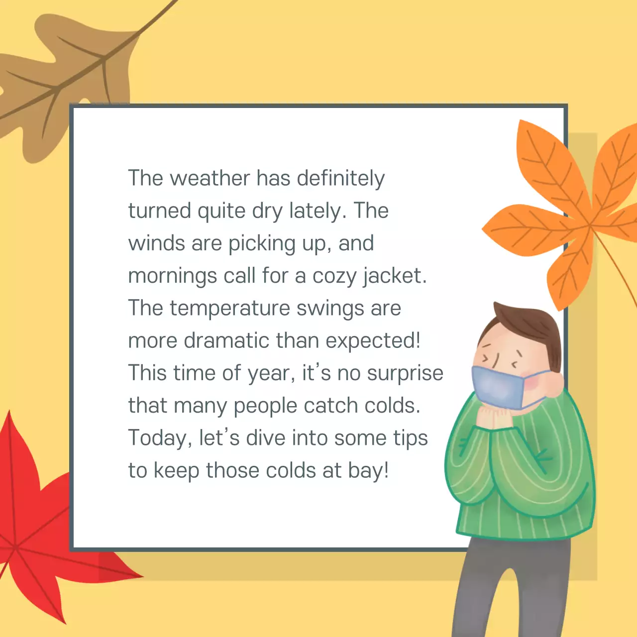 Yellow Simple Health Guideline Instagram Carousel
