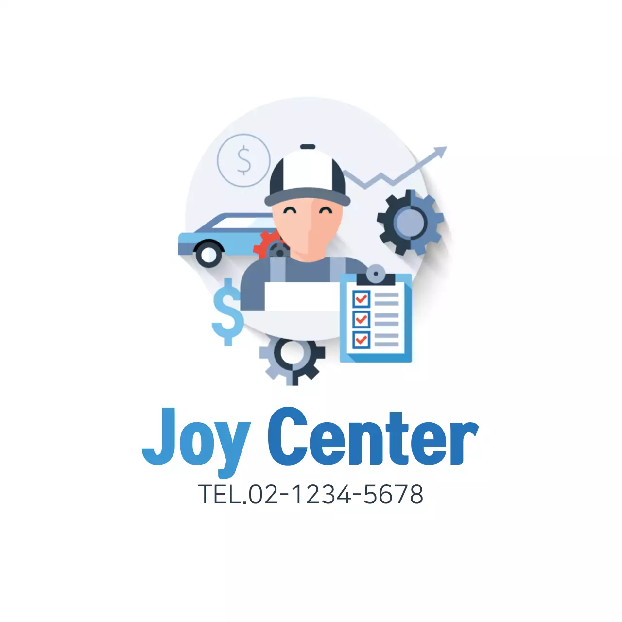 Blue Modern Mechanic Advertisement Banner