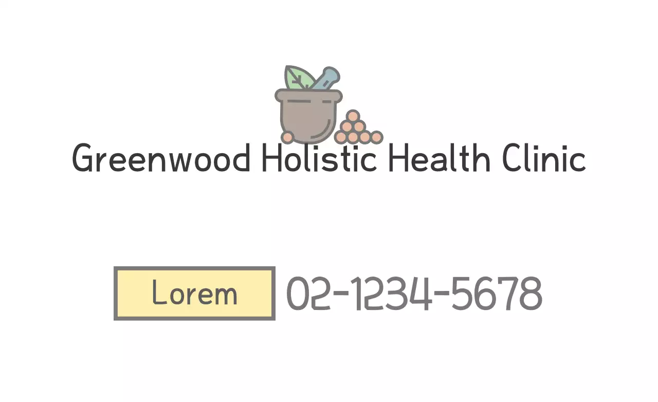 Beige Minimal Health Card Banner