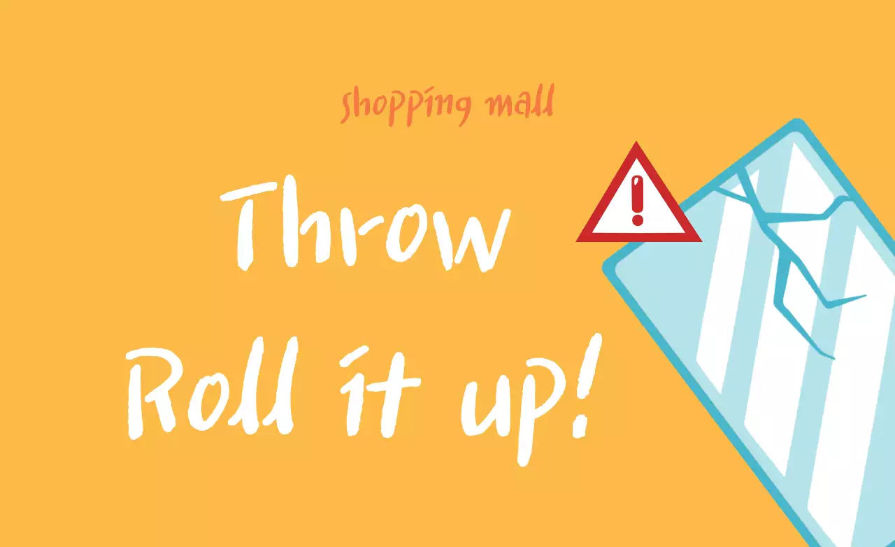 Spanduk Promosi Belanja Trendi Oranye