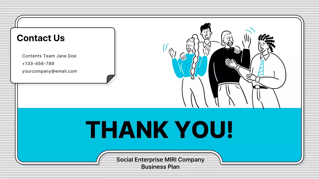 Blue Modern Business Plan Document Presentation