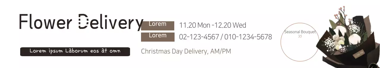 Banner promocional de flores minimalistas bege