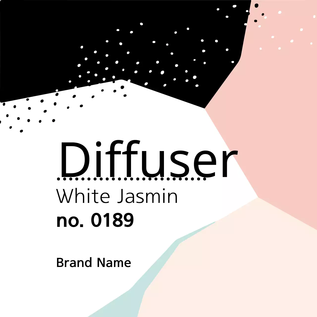 Biểu ngữ nhãn khuếch tán hiện đại màu trắng