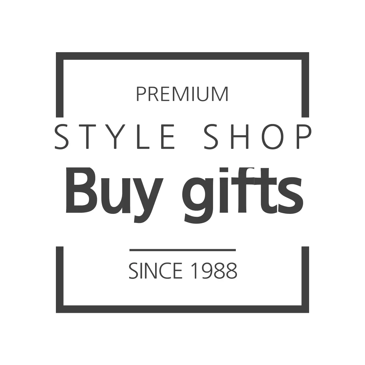 Biểu ngữ quảng cáo quà tặng tối giản màu đen