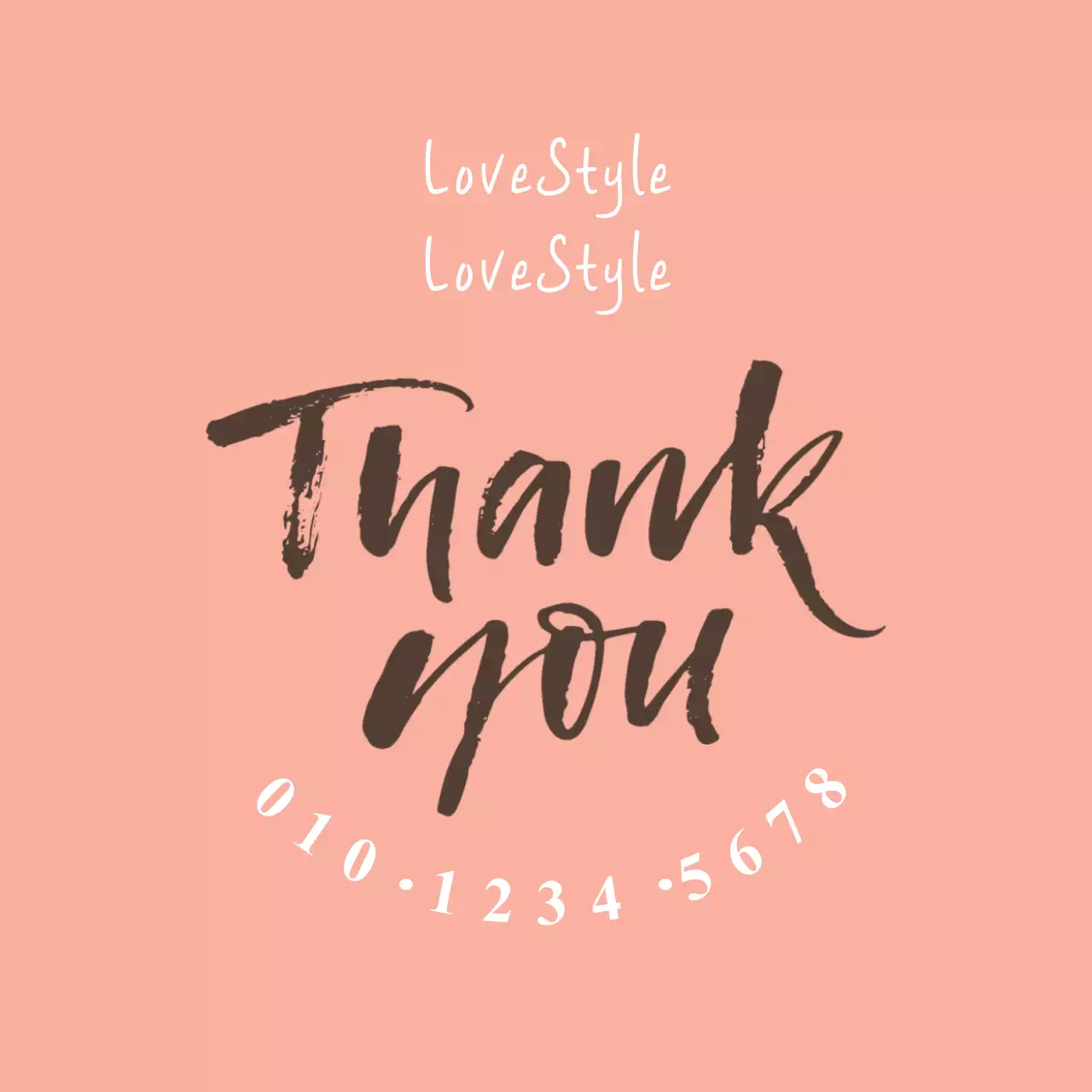 Pink Elegant Thank You Card Banner