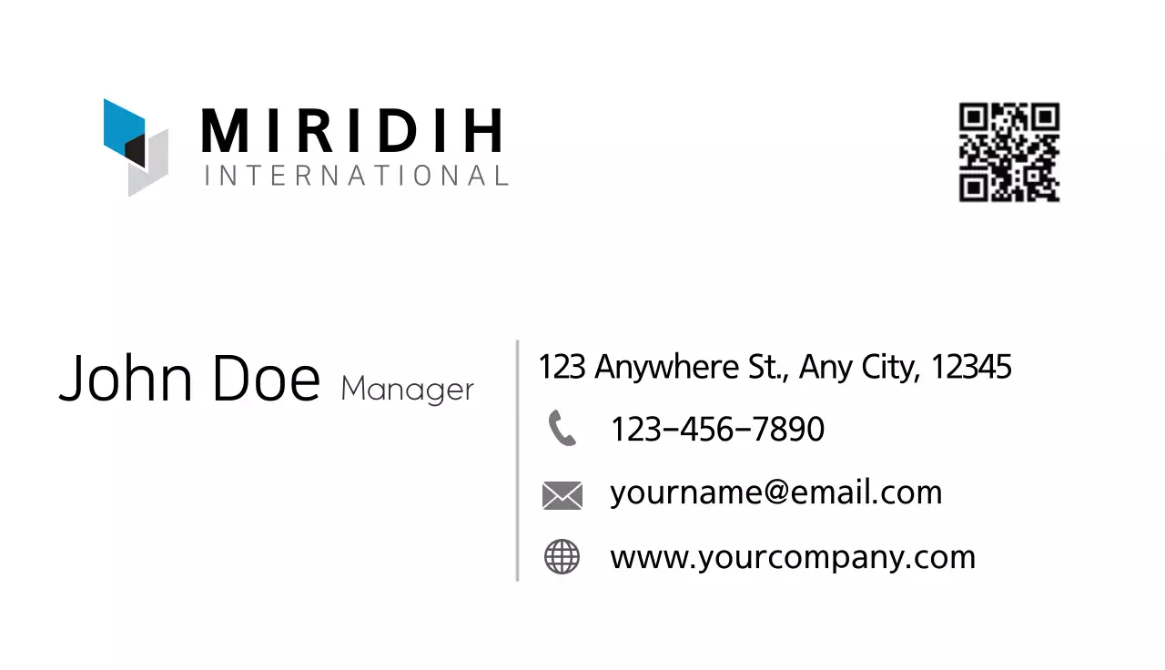 Simple General Business Card