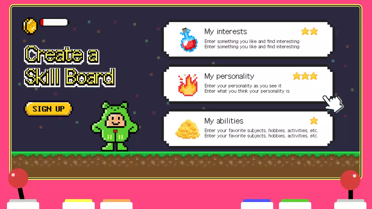 핑크 레트로 커리어 가이드 프레젠테이션